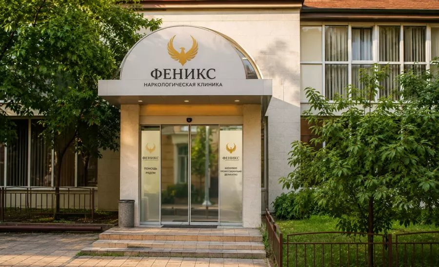 Вход в наркологическую клинику «Феникс» в Стародубе